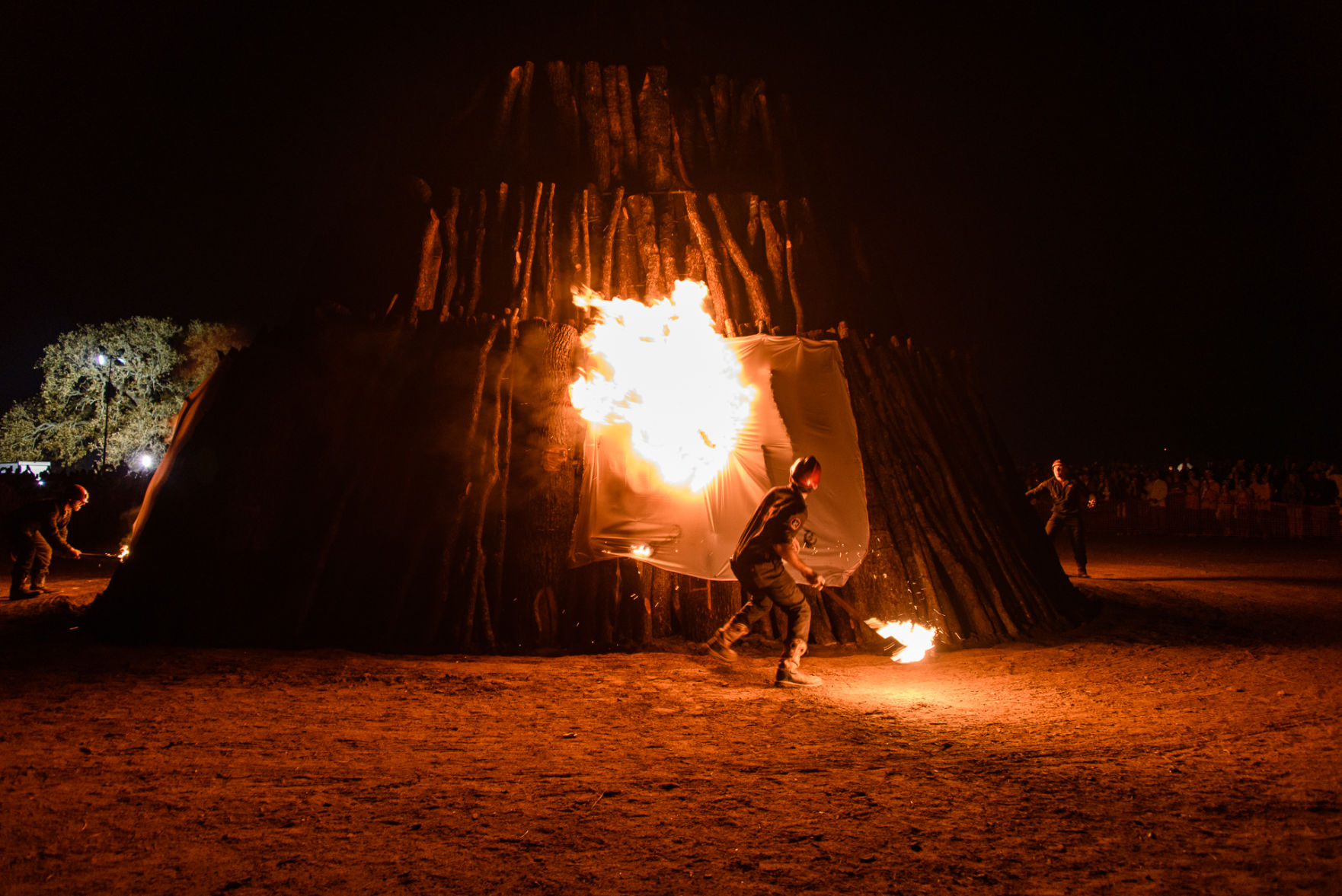 Student Bonfire burns